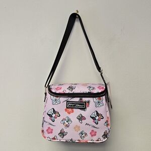 Betsy Johnson Flower Crown Pups Cube Lunch Tote